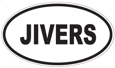 JIVERS - Oval Sticker
