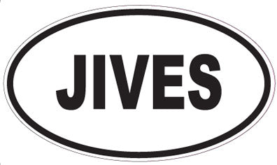 JIVES - Oval Sticker