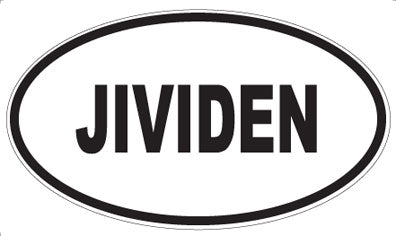 JIVIDEN - Oval Magnet