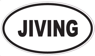 JIVING - Oval Sticker