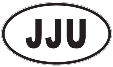 JJU - 3 Letter Initials Oval Magnet