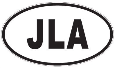 JLA - 3 Letter Initials Oval Magnet