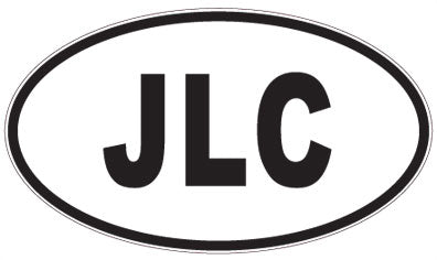 JLC - 3 Letter Initials Oval Magnet