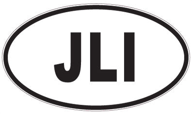 JLI - 3 Letter Initials Oval Magnet