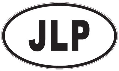 JLP - 3 Letter Initials Oval Magnet