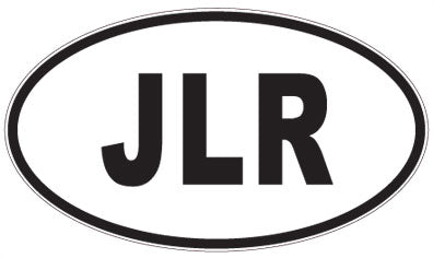 JLR - 3 Letter Initials Oval Magnet