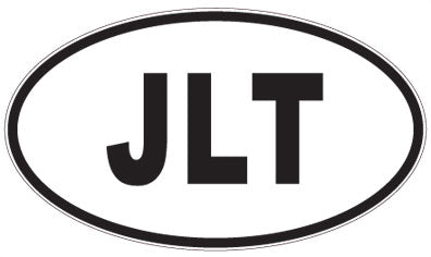 JLT - 3 Letter Initials Oval Magnet
