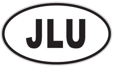 JLU - 3 Letter Initials Oval Magnet