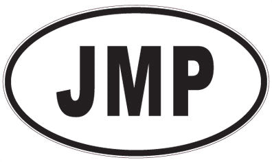 JMP - 3 Letter Initials Oval Magnet