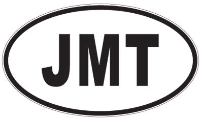 JMT - 3 Letter Initials Oval Sticker
