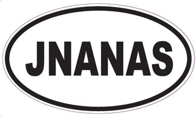 JNANAS - Oval Sticker