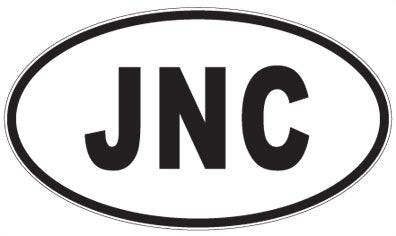JNC - 3 Letter Initials Oval Magnet