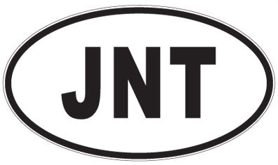JNT - 3 Letter Initials Oval Magnet