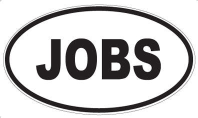JOBS - Oval Magnet