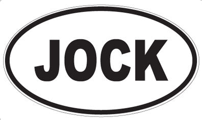 JOCK - Oval Magnet