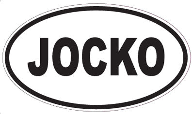 JOCKO - Oval Sticker