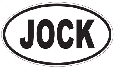 JOCK - Oval Sticker
