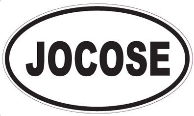 JOCOSE - Oval Sticker