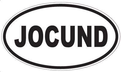 JOCUND - Oval Sticker