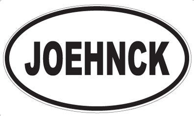 JOEHNCK - Oval Magnet