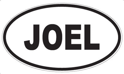 JOEL - Oval Magnet