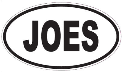 JOES - Oval Sticker