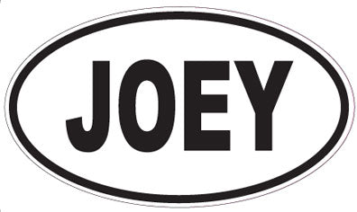 JOEY - Oval Sticker