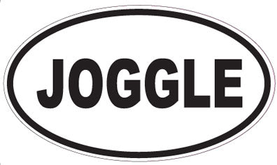 JOGGLE - Oval Sticker