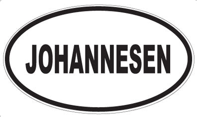 JOHANNESEN - Oval Magnet