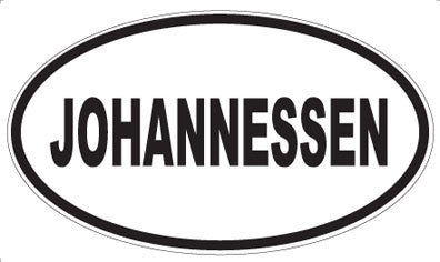 JOHANNESSEN - Oval Magnet