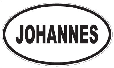 JOHANNES - Oval Magnet