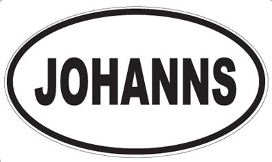 JOHANNS - Oval Magnet