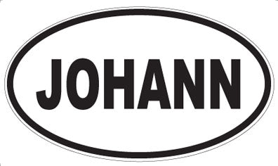JOHANN - Oval Magnet