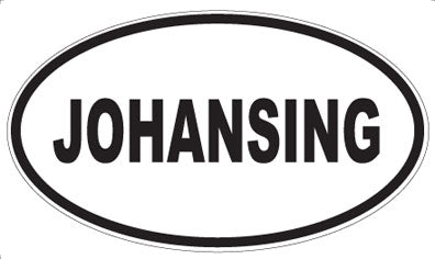 JOHANSING - Oval Magnet