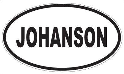 JOHANSON - Oval Magnet