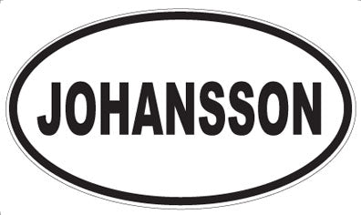 JOHANSSON - Oval Magnet