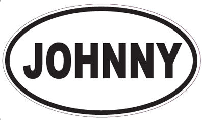 JOHNNY - Oval Sticker