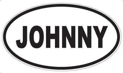 JOHNNY - Oval Magnet