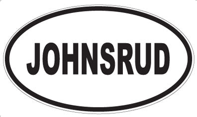 JOHNSRUD - Oval Magnet
