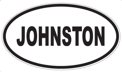 JOHNSTON - Oval Magnet