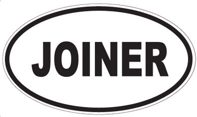 JOINER - Oval Sticker