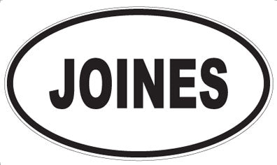 JOINES - Oval Magnet