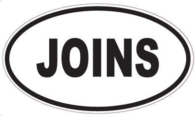 JOINS - Oval Magnet