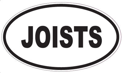 JOISTS - Oval Sticker