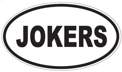JOKERS - Oval Sticker