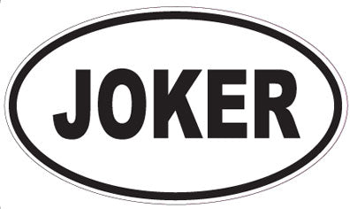 JOKER - Oval Magnet
