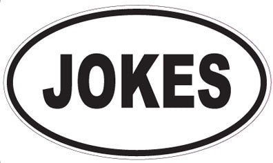 JOKES - Oval Magnet