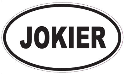JOKIER - Oval Sticker