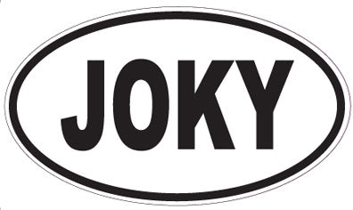 JOKY - Oval Sticker