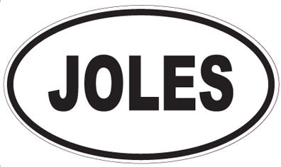 JOLES - Oval Sticker
